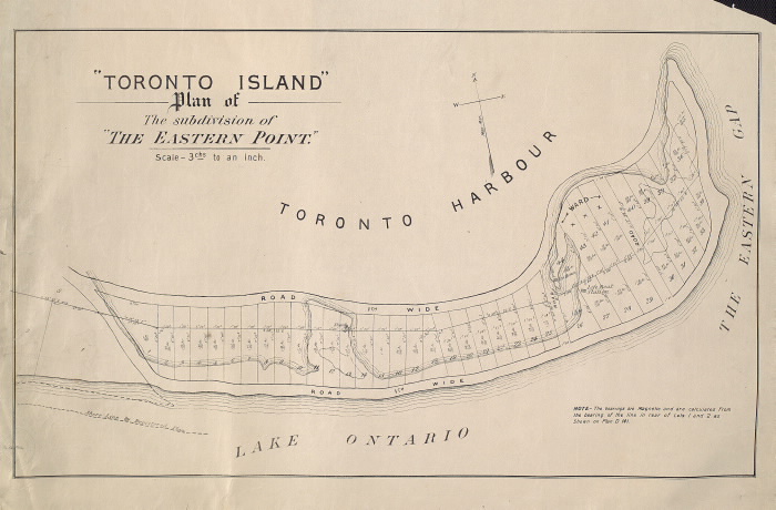 Toronto Island. Plan of the subdivision of The Eastern Point maps-r-49 Toronto Island. Plan of the subdivision of The Eastern Point maps-r-49