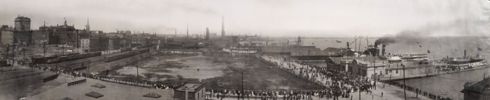 Panoramic view Toronto Harbour 1907 Panoramic view Toronto Harbour 1907