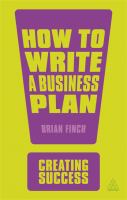 How to write a business plan