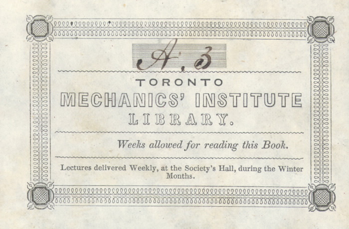 Vintage library card