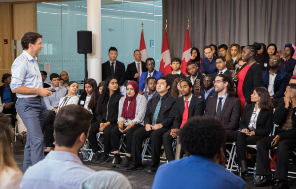 Justin Trudeau at Albion branch Justin Trudeau at Albion branch