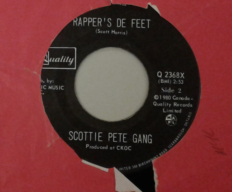 Rapper's De Feet Scottie Peter Gang 7 inch vinyl single 1980