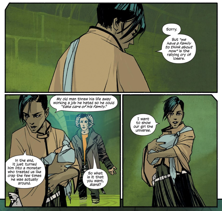 Panels from Saga