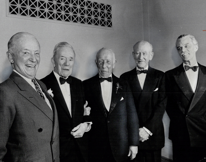 Group of Seven during their testimonial dinner