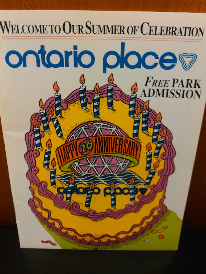 Ontario Place 1990 Happy 20th Anniversary pamphlet Ontario Place 1990 Happy 20th Anniversary pamphlet