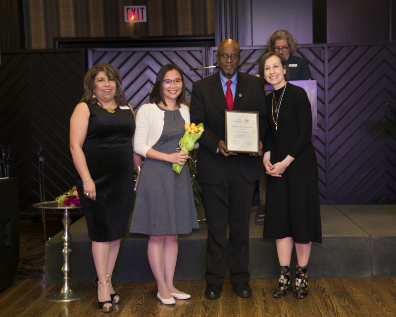 TPL staff accepting the Partnership Appreciation Award