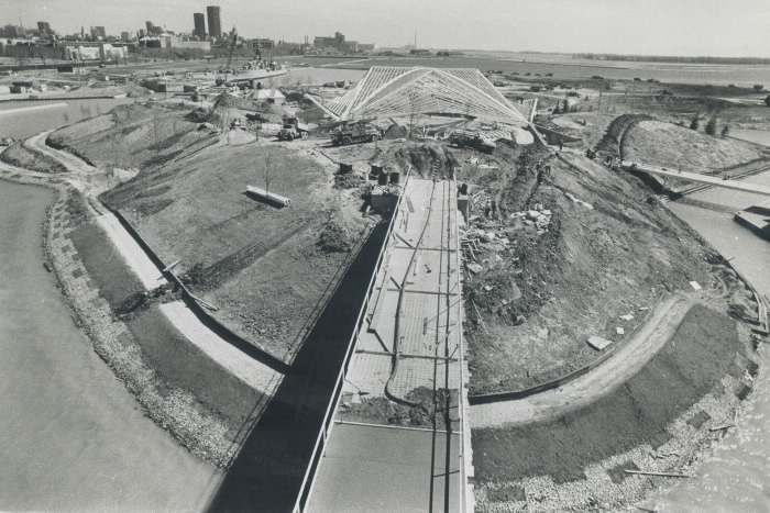 1971 photo The Forum during construction Ontario Place