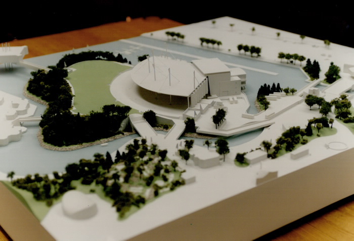 1994 photo Molson amphitheatre model of proposed amphitheatre to replace Forum