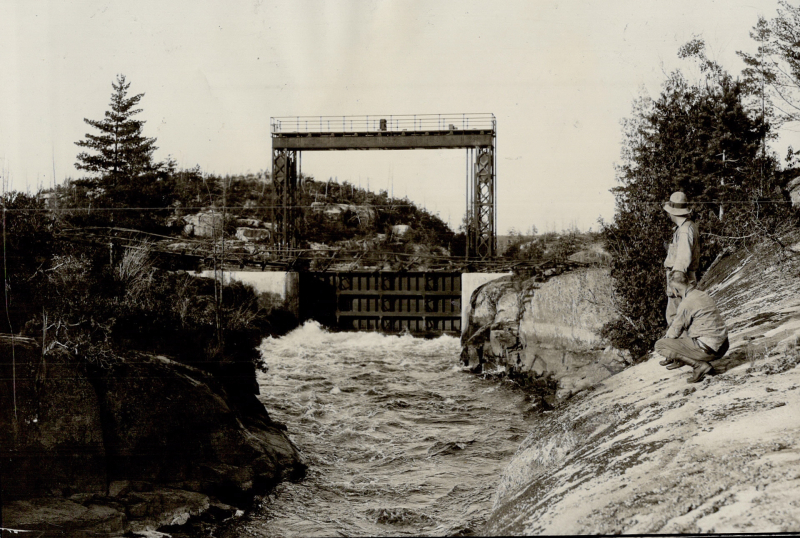 Chaudiere Falls and locks near Ottawa