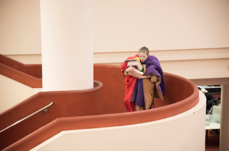 Eiko Otake performing at Toronto Reference Library