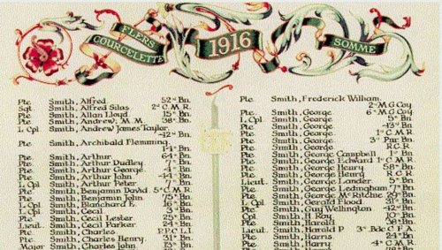 Charles Smith memorial page