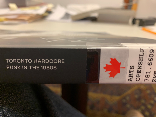 Tomorrow is Too Late Toronto Hardcore Punk in the 1980s closeup 