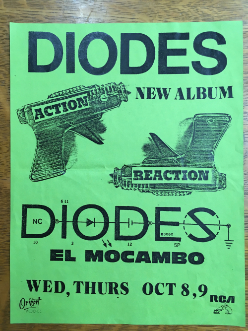 Diodes poster for El Mocambo