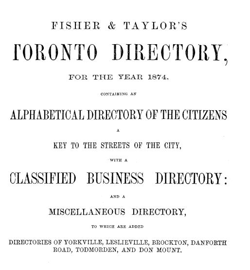 Suburbs 1874