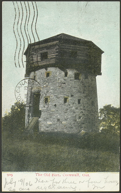 Illustrated stone tower