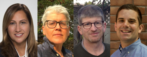 From left to right: Ana Bailão, Annabel Vaughan, John Lorinc, Alex Bozikovic