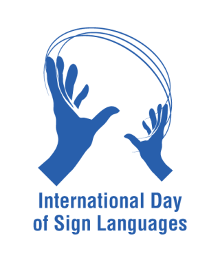 Logo for International Day of Sign Language Logo for International Day of Sign Language