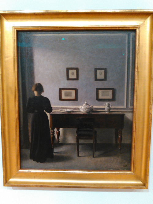 Vilhelm Hammershøi painting "Interior with Four Etchings" from the Art Gallery of Ontario AGO 
