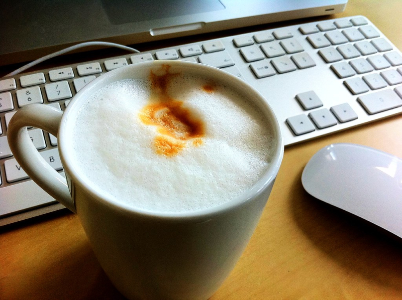 Coffee on a desk