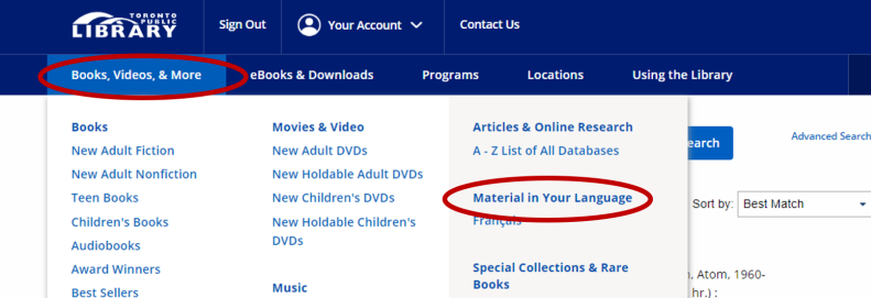 Materials in your Language