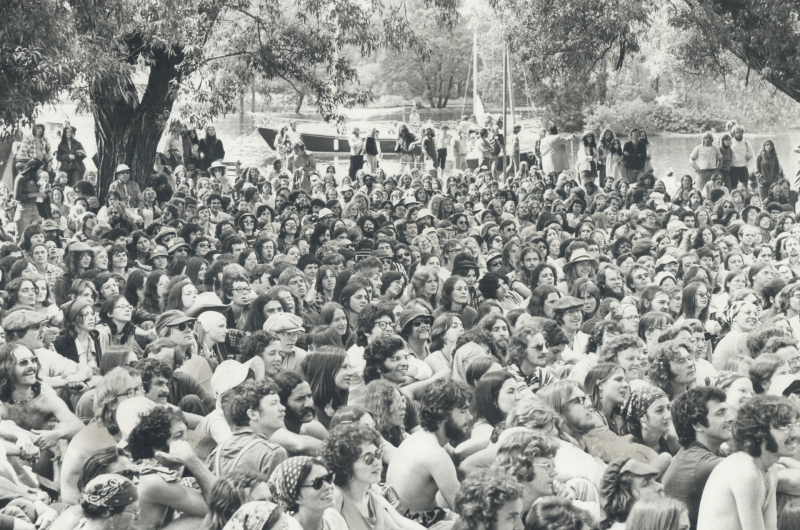 Music festival attendees