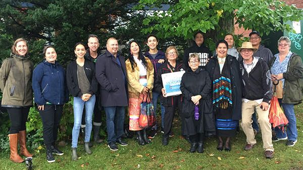 Participants at the Tree Ceremony at Albert Campbell Branch