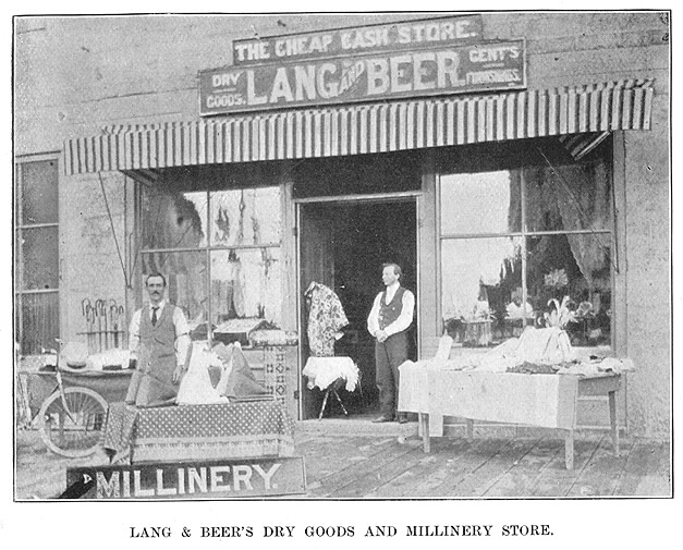 Lang and Beer's Dry Goods and Millinery Store