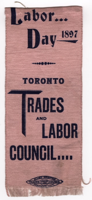 1897 Labour Day ribbon 