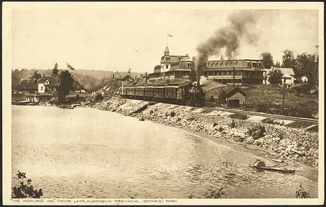 Photo of the Grand Trunk Railway line running through Algonquin Park.