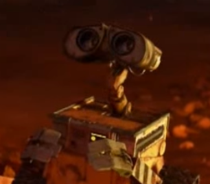 WALL-E from WALL-E. Property of Disnperty of Pixar Animation Studios.