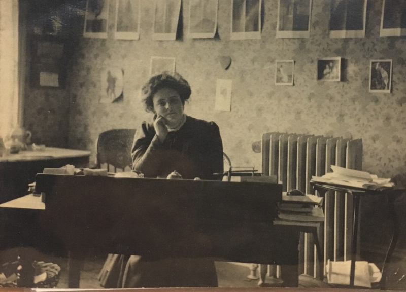 Isabel in her office
