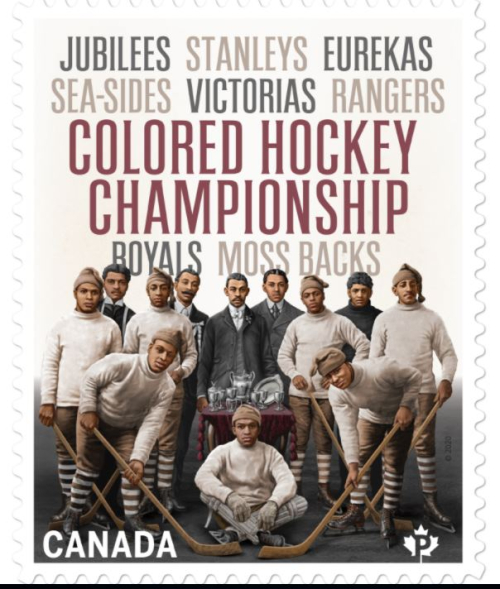 New stamp Canada Post Black Hockey Maritimes