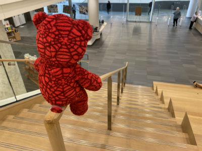 Stuffy Sliding Down a Bannister