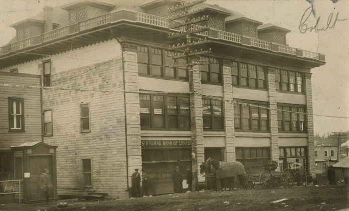 Photo of historic office building in Cobalt.