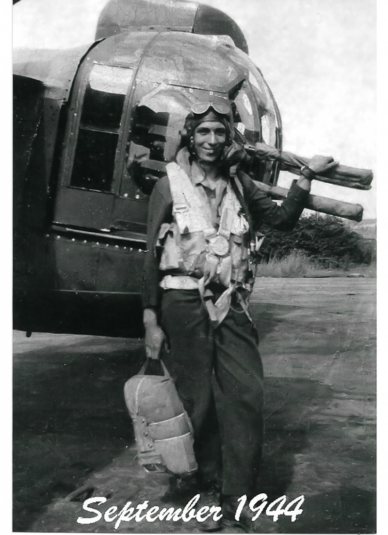 My grandfather with a plane.