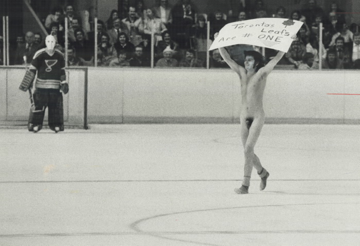 Thomas Joseph Enright  25  was Maple Leaf Garden's first streaker in 1980 Toronto Star Photography Archive