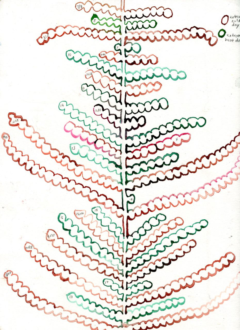 Watercolour of Toronto Extreme weather 