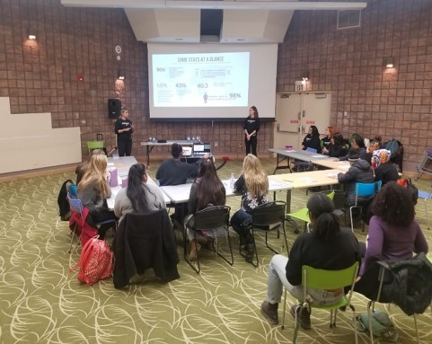 Young Womens Empowerment workshop participants