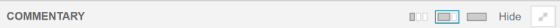 Commentary toolbar