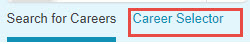 Career Selector tab