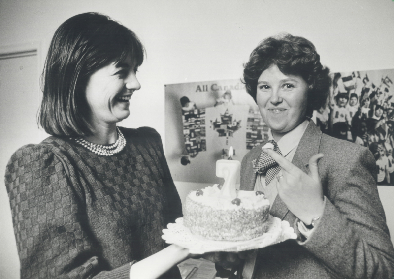 Barb Morrison celebrates her seventh birthday in 1984