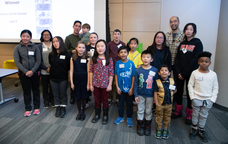 Design-a-Bookmark Contest-Group Photo of Winners