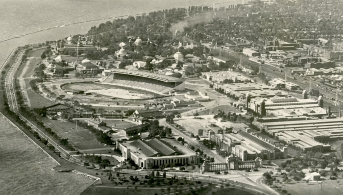 Vue aérienne du site de l’exposition