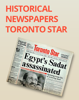 Historical Newspapers Toronto Star