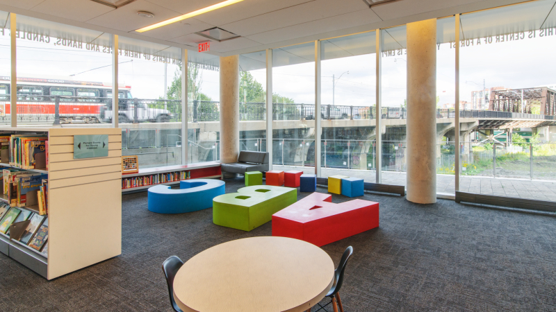Interior of Fort York branch's kids area Interior of Fort York branch's kids area