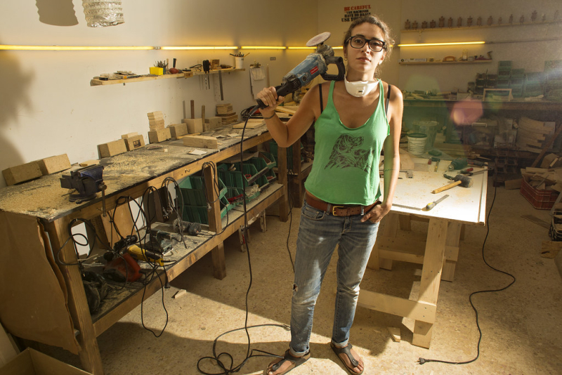 Female small business owner