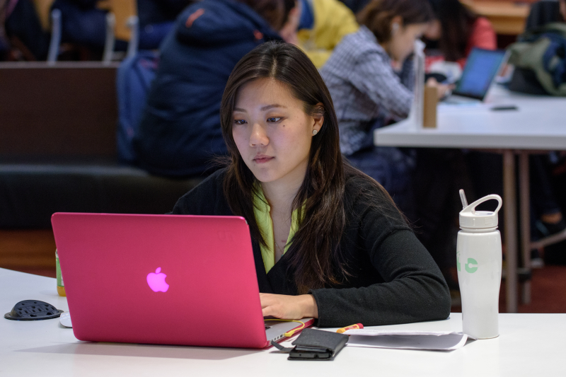 Young woman on laptop