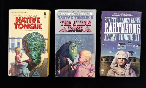 Covers of Native Tongue, The Judas Rose, and Earthsong