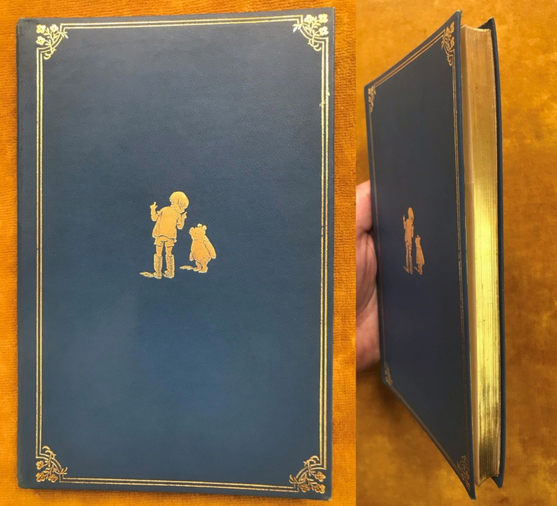 Cover and gilt edges of Winnie-the-Pooh deluxe edition