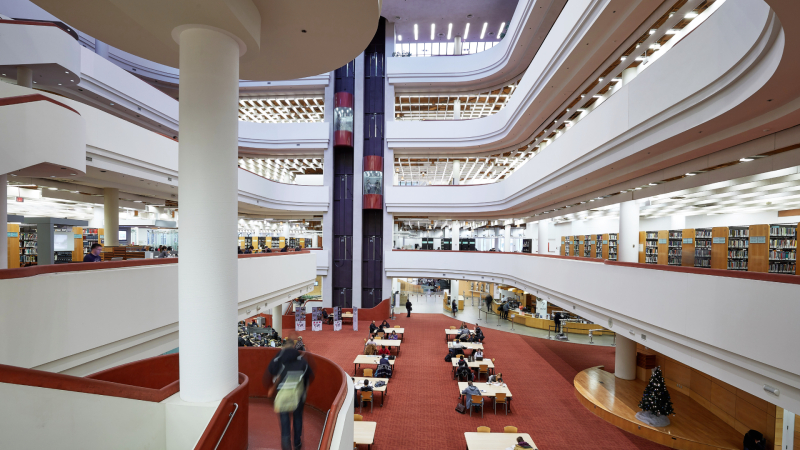 Interior of atrium of Toronto Reference Library Interior of atrium of Toronto Reference Library